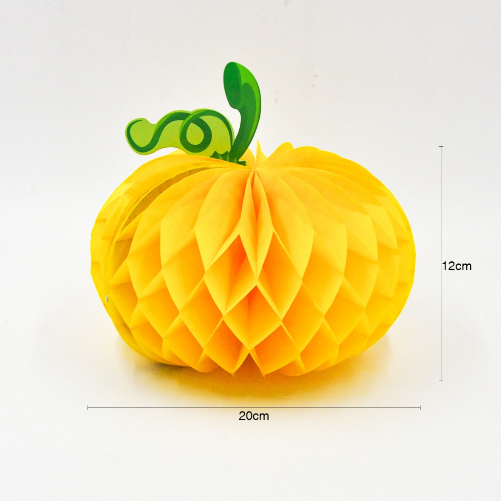 Bí ngô giấy xếp trang trí Halloween