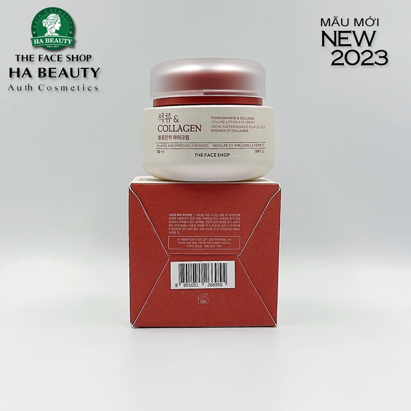Kem dưỡng vùng mắt The Face Shop Pomegranate & Collagen Volume Lifting Eye Cream 50ml