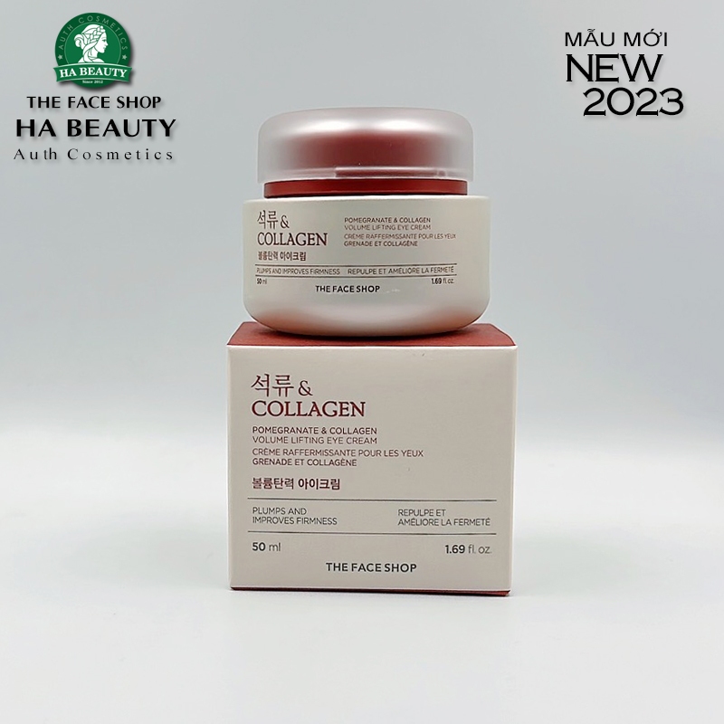 Kem dưỡng vùng mắt The Face Shop Pomegranate & Collagen Volume Lifting Eye Cream 50ml