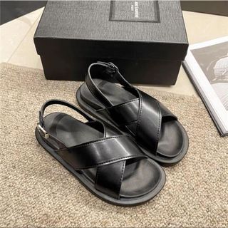 (Order) (Có vd thật) Sandal quai chéo basic