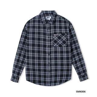 Áo Sơ Mi Nam Flannel Dekace HT Kẻ Vải Cotton Dạ Form Rộng