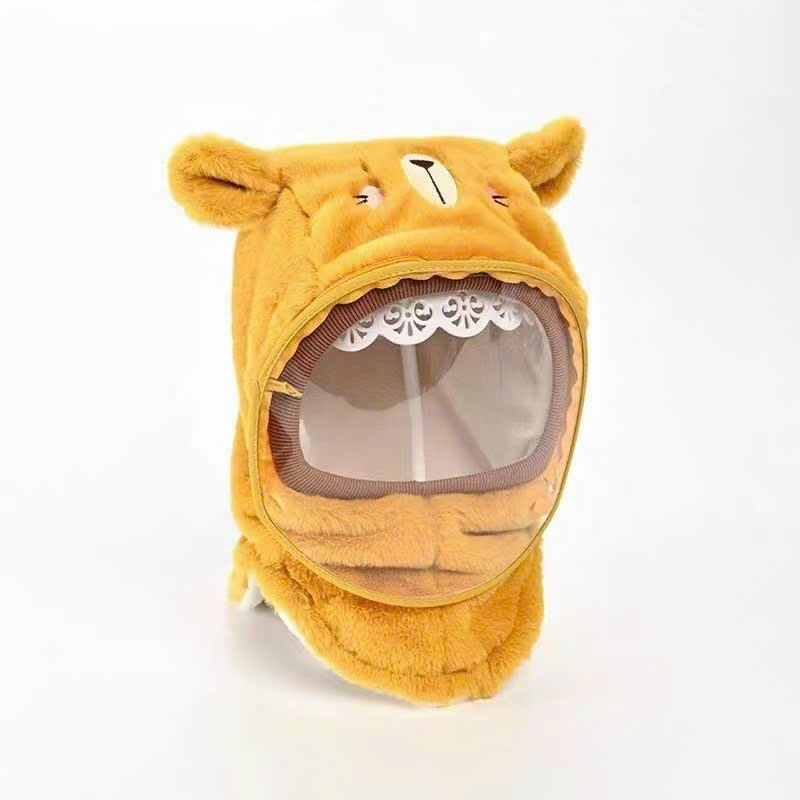 Mũ em bé mùa đông ấm khăn quàng cổ mũ có kính cho bé