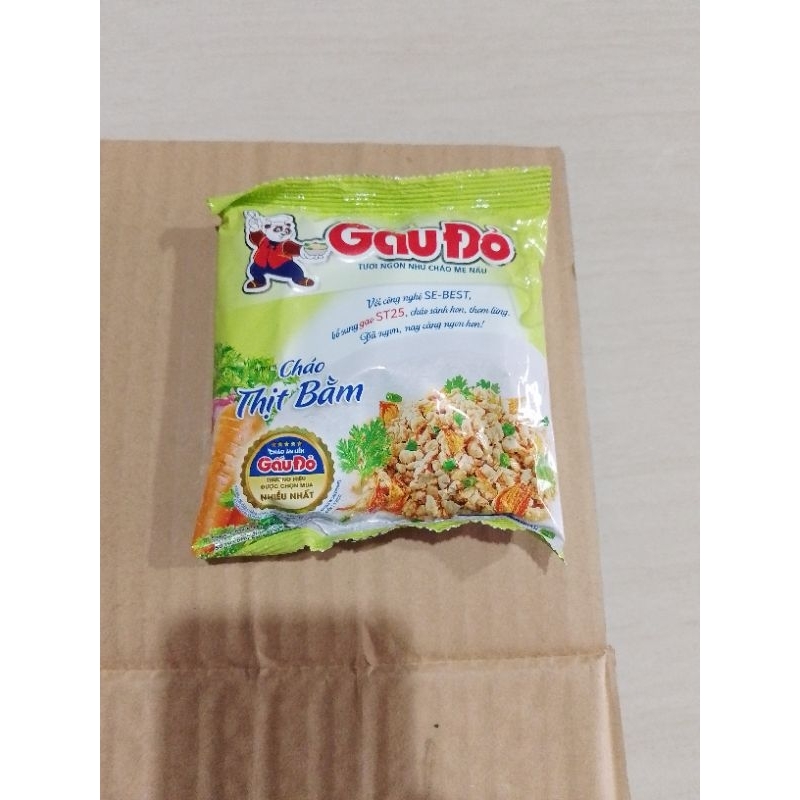Cháo Gấu đỏ thị bằm.