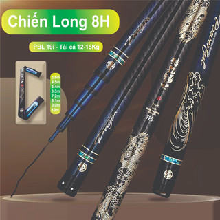 Cần câu tay Chiến Long 8H. Cần câu đơn câu đài chuyên săn hàng cao cấp. Tặng kèm ngọn phụ, trục