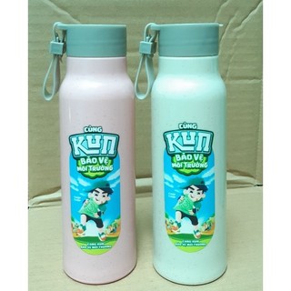 Combô 2 bình nước thủy tinh bọc lúa mạch kun 350ml