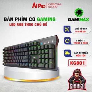  Bàn Phím Cơ Giả Cơ Gamemax Gloway - KG801|X1|X2|T20 - Led RGB Nhiều Chế Độ - Độ Nảy Cao - Bảo Hành 12 Tháng!!! 
