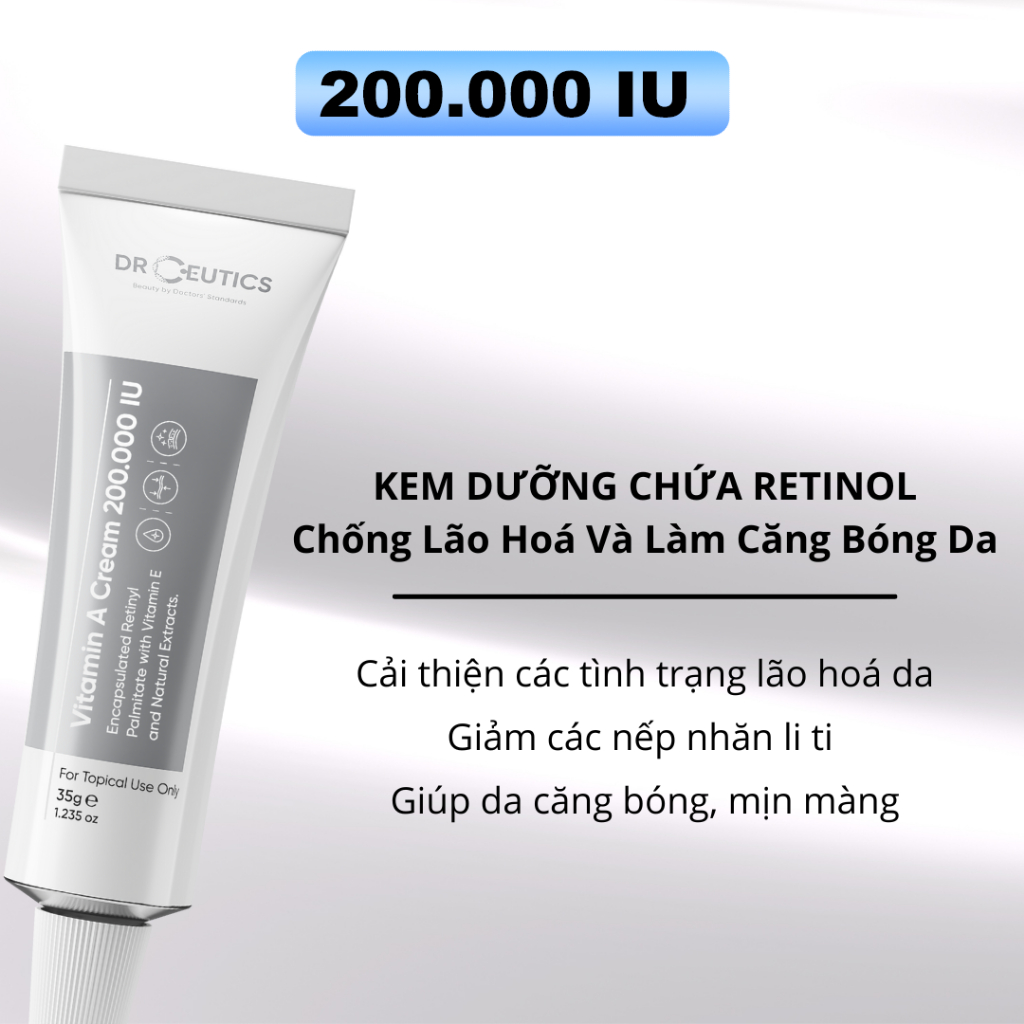 Kem Dưỡng Drceutics Vitamin A Trẻ Hoá Và Căng Mịn Da