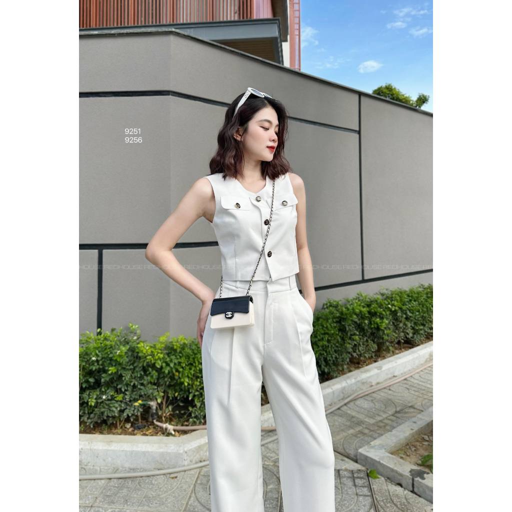 Áo gile thiết kế cúc