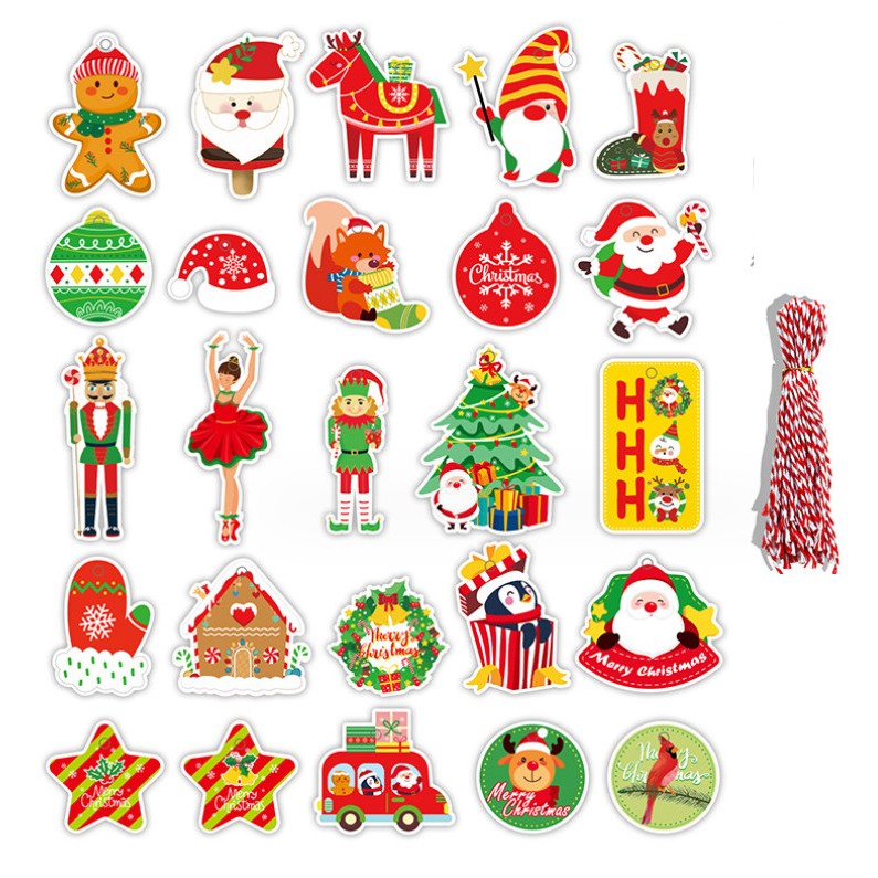 Set 48-50 Thiệp T12 Trang trí Cây Thông, Trang Trí Noel Giáng Sinh Phong cách hiện đại