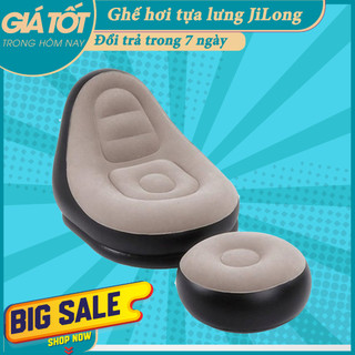 Ghế hơi, Ghế hơi tựa lưng Chanodug cao cấp KÈM Đôn,Ghế Hơi Tựa Lưng Intex