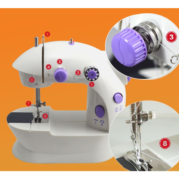 Máy May Mini Gia Đình,Máy May Để Bàn - Máy Khâu Mini Gia Đình SIêu Tiện Lợi Hàng Chính Hãng