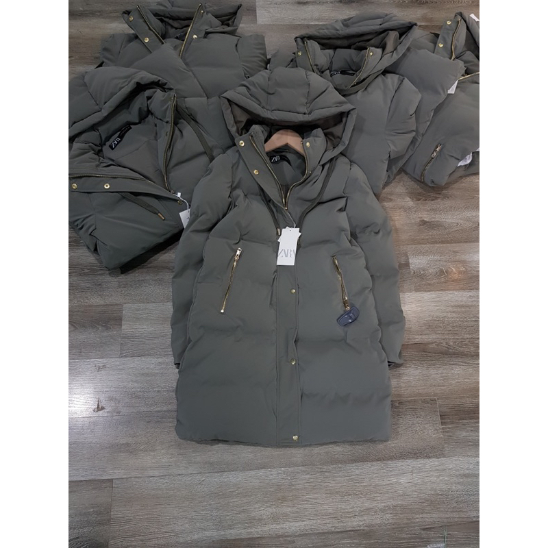 Áo phao dáng dài zr