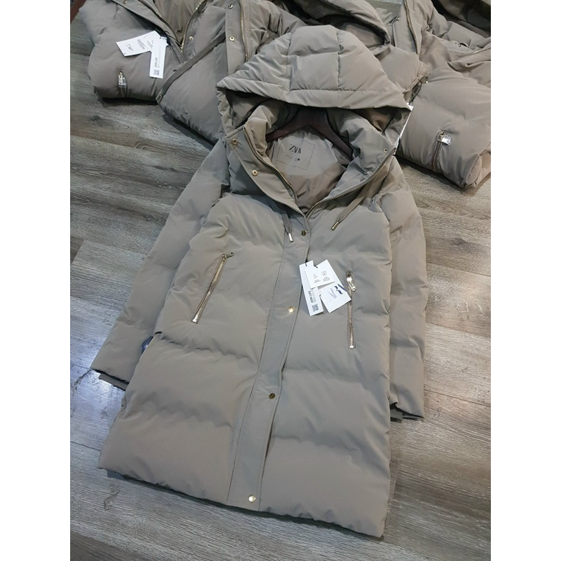 Áo phao dáng dài zr