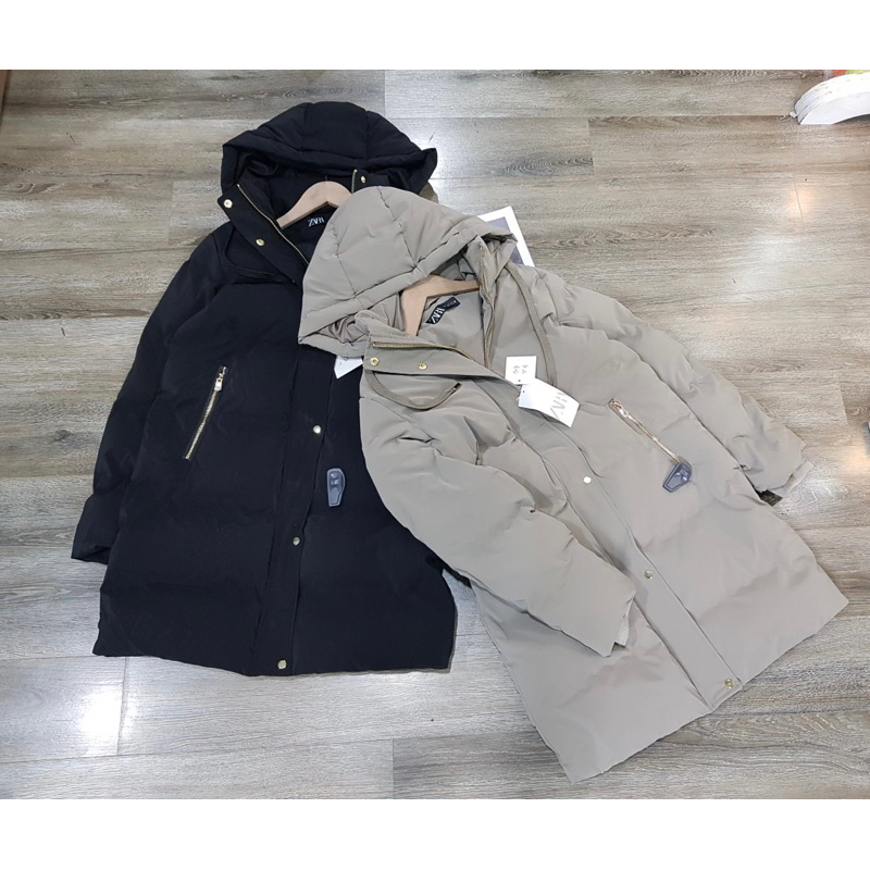 Áo phao dáng dài zr