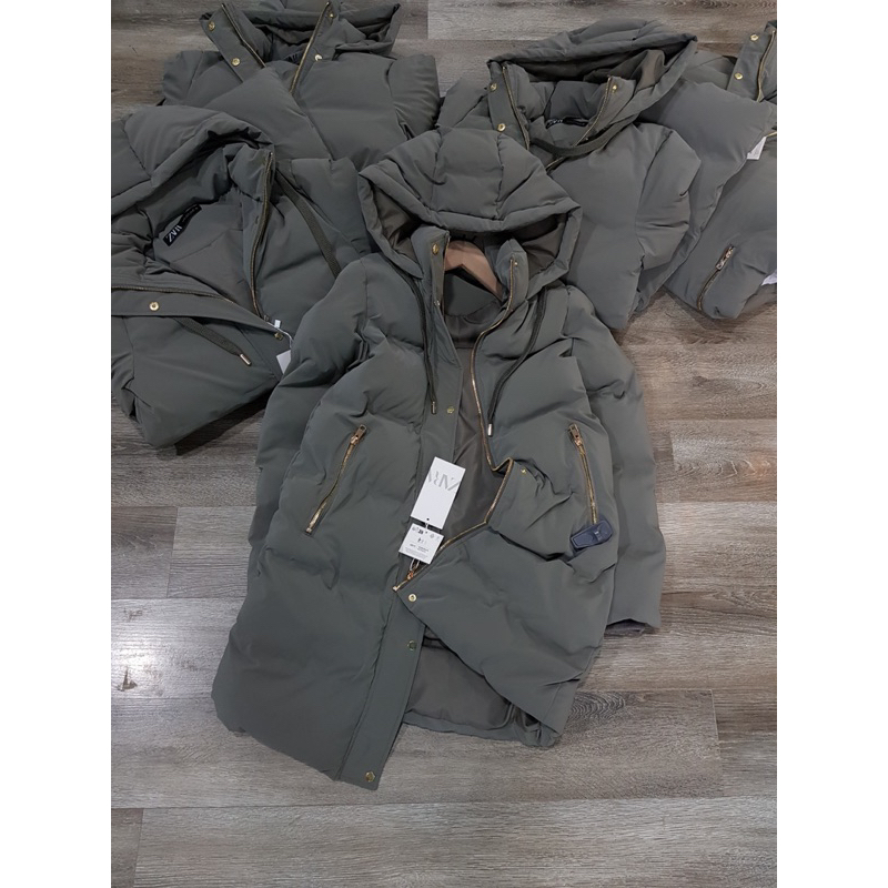 Áo phao dáng dài zr