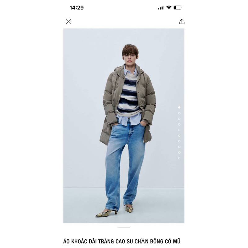 Áo phao dáng dài zr