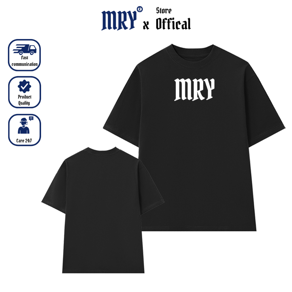 Áo Thun Unisex "MRY" Form Oversize 100% Cotton 2 Chiều MRY13 BY MRY.Tee