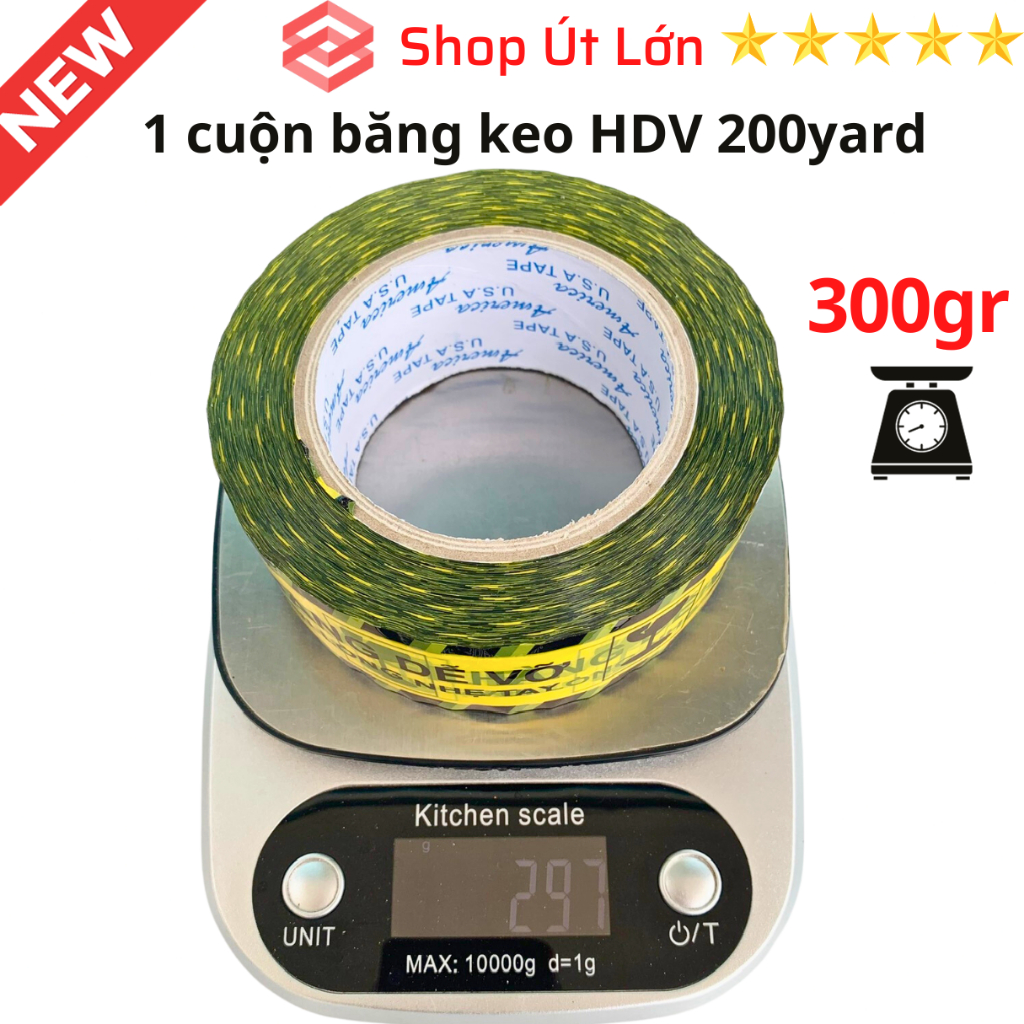 1 Cuộn băng keo hàng dễ vỡ 100yard - 200yard - 300yard - 500yard, lõi giấy 5mm, rộng 4,7cm