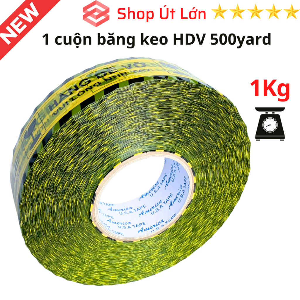 1 Cuộn băng keo hàng dễ vỡ 100yard - 200yard - 300yard - 500yard, lõi giấy 5mm, rộng 4,7cm