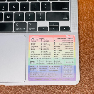 [V2] Miếng dán phím tắt MacOS cho laptop Macbook, sticker phím tắt, shortcut sticker, AIR,PRO,M1 [ MAGICWRAPVN ]