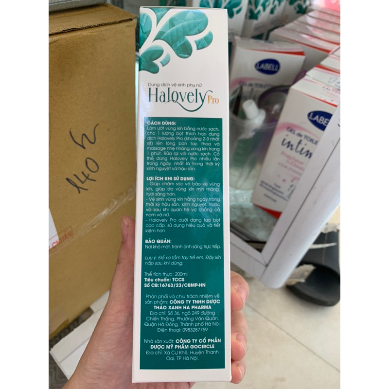 Dung dịch vệ sinh Halovely Pro