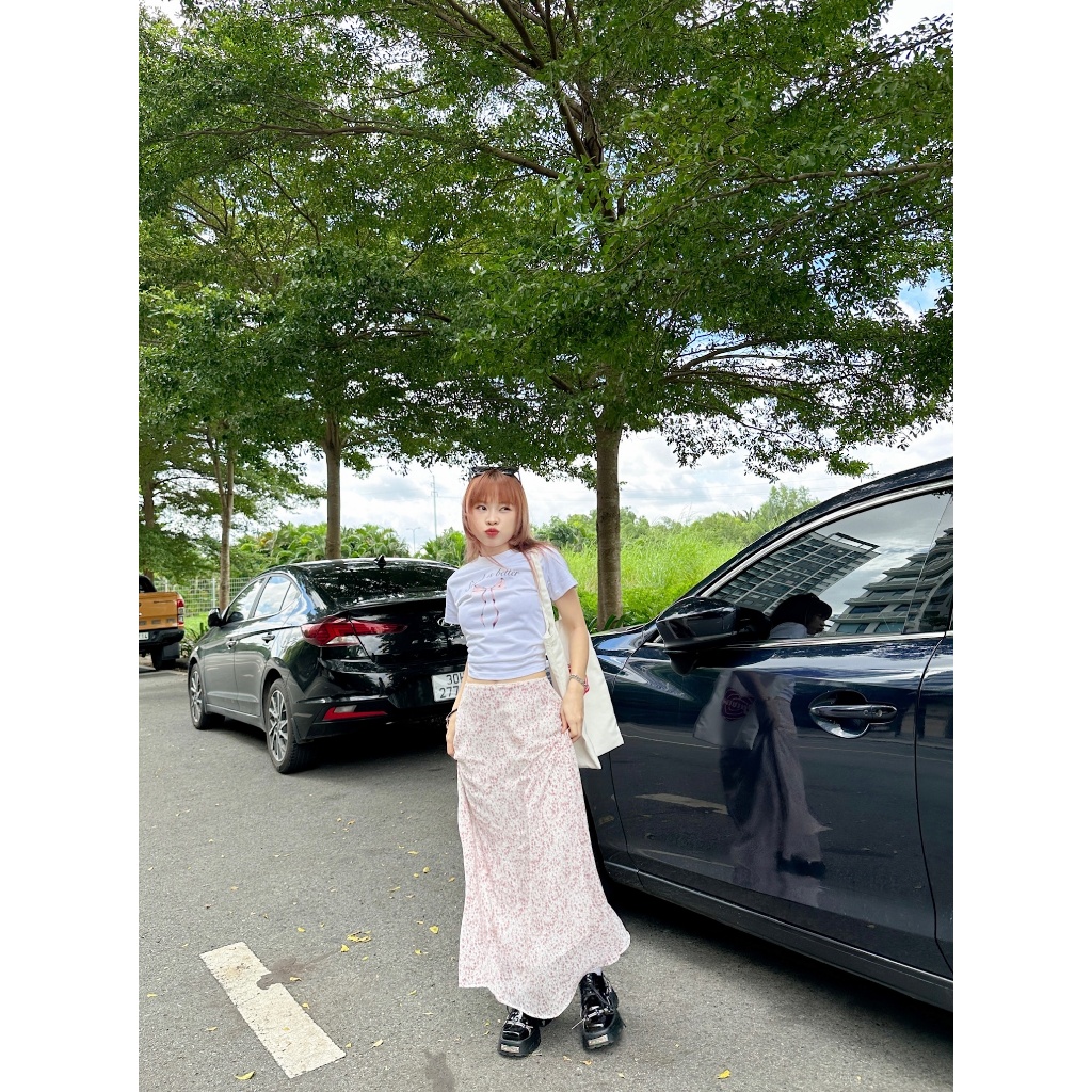 Floral skirt - Chân váy bông hoa Remmus dành cho nữ