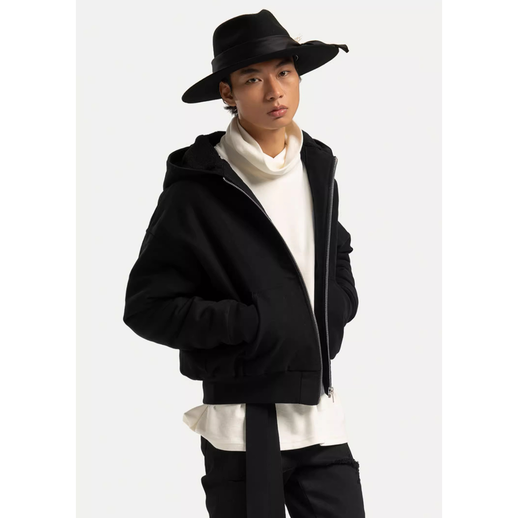 Áo Hoodie Zip Boxy GOPYA Local Brand Unisex Nỉ Ngoại 3 Màu,Form Croptop Nam Nữ Basic- HOODIE ZIPK