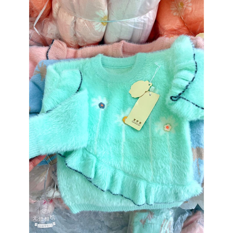 Áo len lông bé gái link 2-9mau