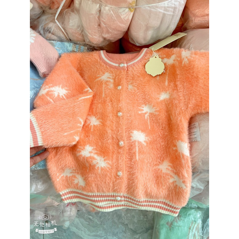 Áo len lông bé gái link 2-9mau