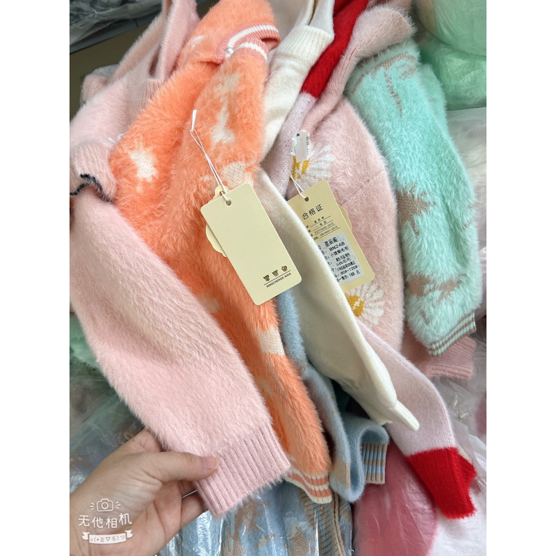 Áo len lông bé gái link 2-9mau