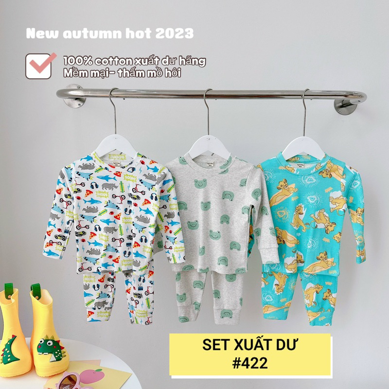 SET 3 BỘ DÀI TAY XUẤT DƯ BÉ TRAI