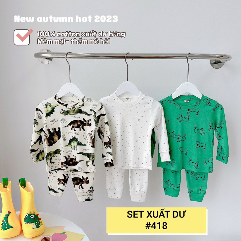 SET 3 BỘ DÀI TAY XUẤT DƯ BÉ TRAI