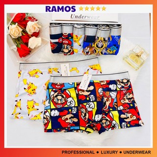 Quần lót nam in hình, Quần sịp hình các nhân vật hoạt hình ngộ nghĩnh doraemon, shin dễ thương - RAMOS