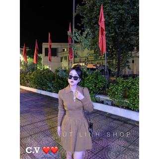 Set len thừng váy xoè áo polo