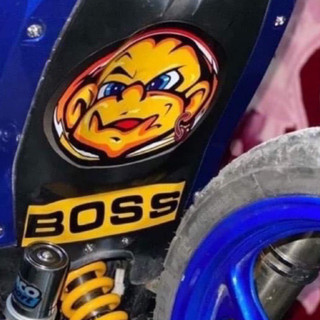 Tem boss dán trang trí gầm xe cực chất