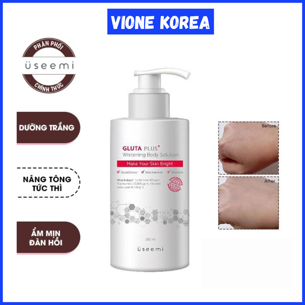 Kem Body Useemi Hàn Quốc - Sữa Dưỡng Thể Trắng Da Dưỡng Ẩm Hương Nước Hoa Hàn Quốc 300ML