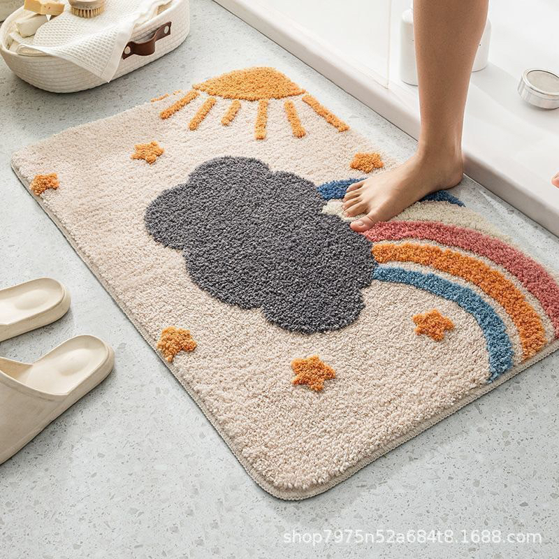 Thảm lau chân Thảm chùi chân, Thảm nhà bếp Lông Cừu cao cấp kích thước 40x60cm