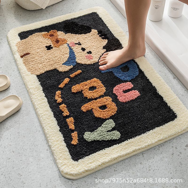 Thảm lau chân Thảm chùi chân, Thảm nhà bếp Lông Cừu cao cấp kích thước 40x60cm