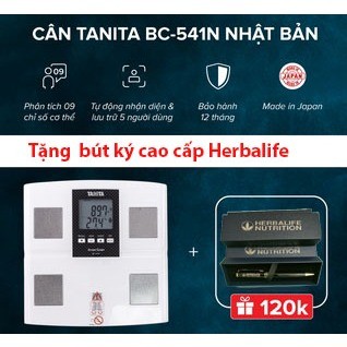 Máy quét sinh học Tanita, BC541N, cân phân tích cơ thể, siêu bền. Tặng túi + bút ký HBL trị giá 150k