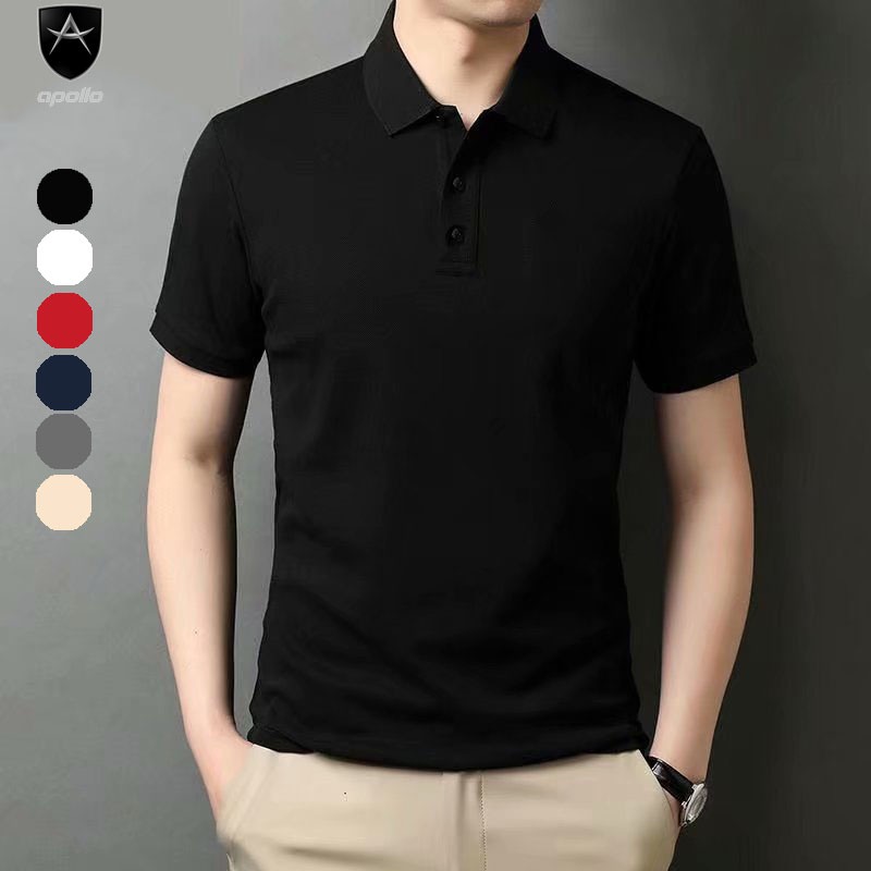 Áo Polo nam vải Cotton cá sấu cao cấp dày dặn co giãn 4 chiều chuẩn form áo thun cổ bẻ tay ngắn