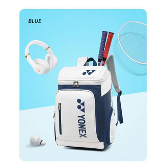 BALO CẦU LÔNG, BALO YONEX DA CHỐNG NƯỚC - Balo Trắng Phối Màu Tuyệt Đẹp