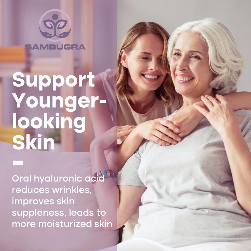 Viên Cấp Nước Hyaluronic Acid 1000mg dạng Liposomal - HA - Căng Mọng Da - Cấp Ẩm cho Da - Sambugra