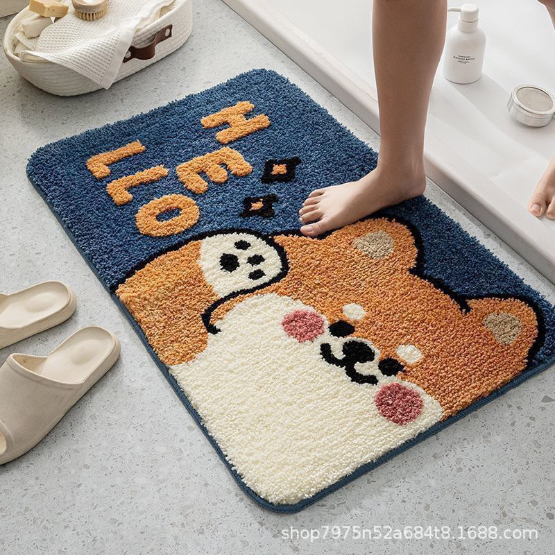 Thảm lau chân Thảm chùi chân, Thảm nhà bếp Lông Cừu cao cấp kích thước 40x60cm