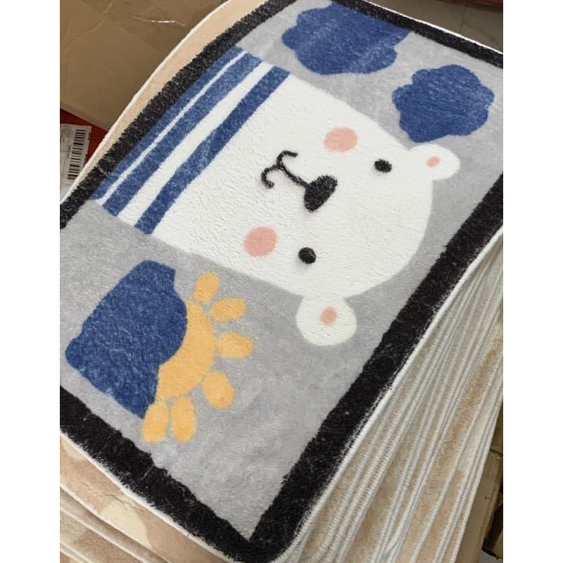 Thảm lau chân Thảm chùi chân, Thảm nhà bếp Lông Cừu cao cấp kích thước 40x60cm