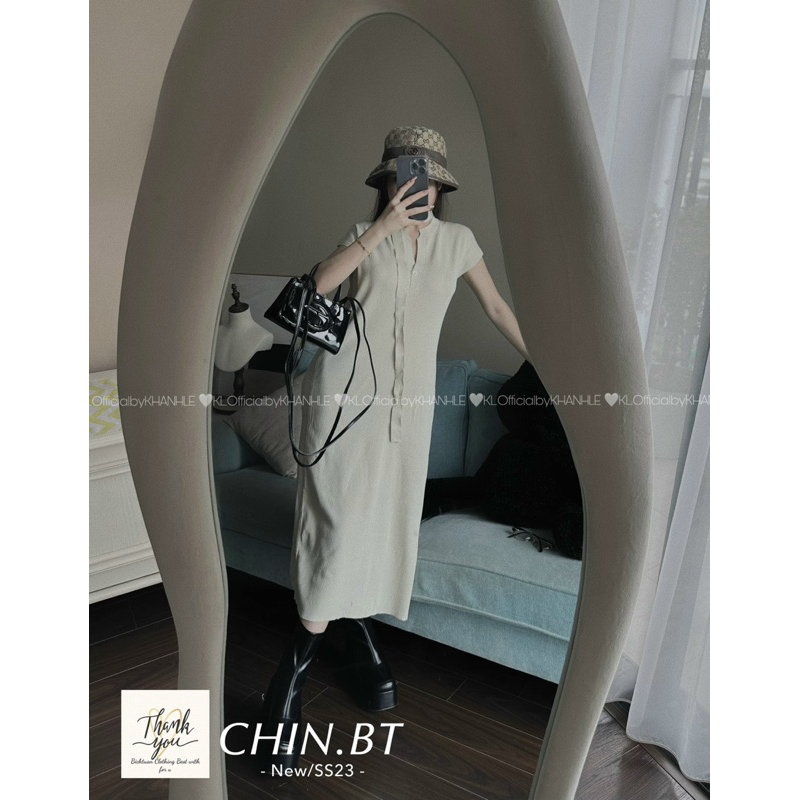 Váy Len Xuông Trơn Kèm Dây Đai