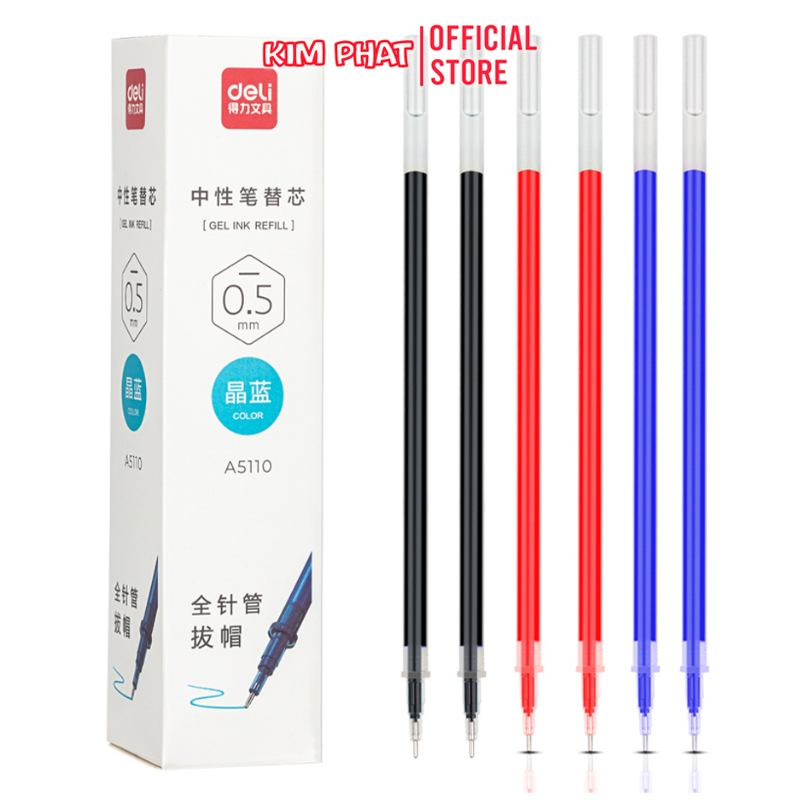 Bút Gel Thân Mờ Deli G67 Ngòi 0.5mm Có Ruột Thay Thế A5110
