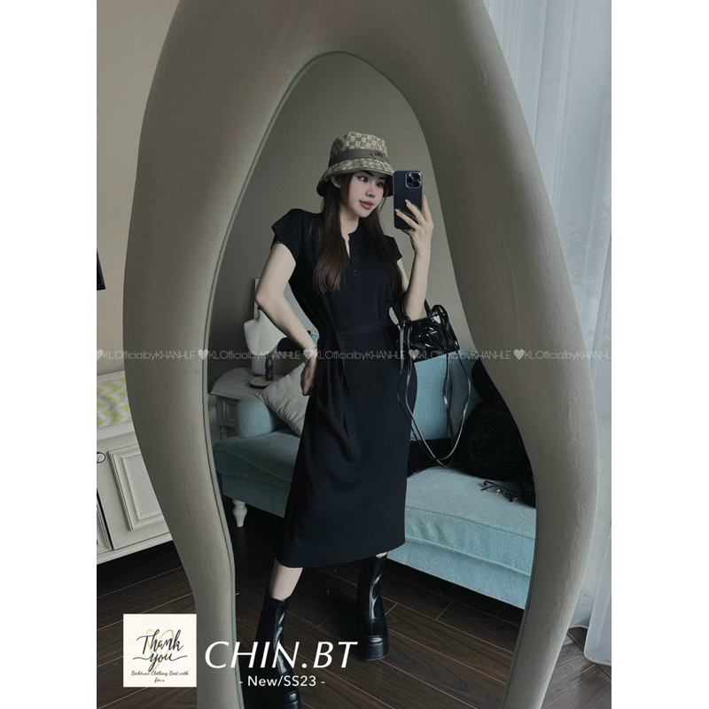 Váy Len Xuông Trơn Kèm Dây Đai