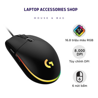 Chuột game có dây Logitech G102 Lightsync - Tùy chỉnh RGB đầy màu sắc, 6 nút lập trình, nhẹ