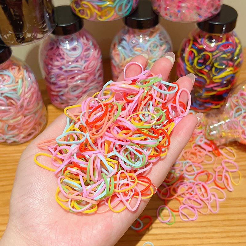 Bình 1000 Thun Cột Tóc, Chun Buộc Tóc Cho Bé - Thun Tóc Nhiều Màu Cho Bé