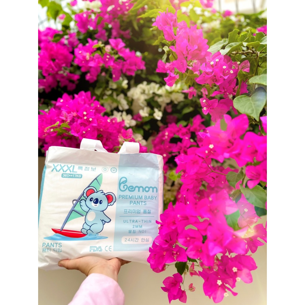 Tã/bỉm dán/quần BEMOM HÀN QUỐC siêu mỏng siêu mềm siêu thấm hút S56/M48/L46/M44/L42/XL40/2XL38/3XL36